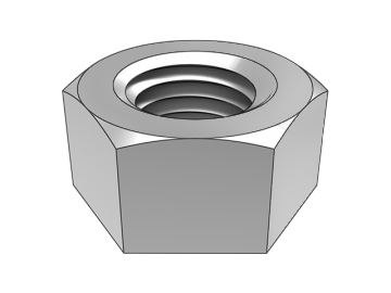 Porcas hexagonais JIS B 1220 (chanfro de um lado)