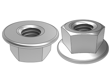 JIS B 1190.1 Porcas de flange hexagonais