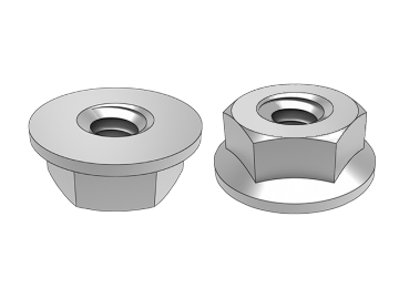 Porca de flange sextavada ASME B18.2.2.12