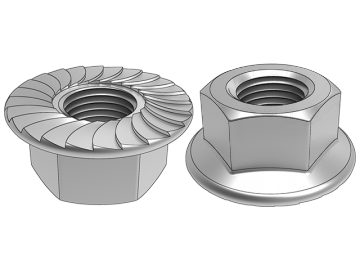 GB6177.2 Porca de flange hexagonal com dentes em flor com dentes finos (com dentes antiderrapantes)