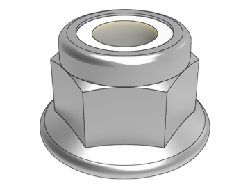 GB6183.2 Baini porca hexagonal de flange de inserção não metálica com passo fino