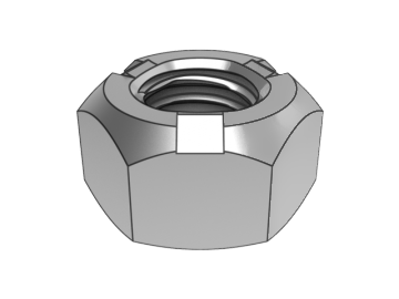 GB6185.2-B2 tipo all-metal hexagonal contraporca com passo fino (pressão de três pontos)