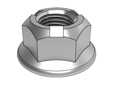 GB6187.2-B porca de travamento de flange hexagonal totalmente metálica com passo fino (pressão de três pontos)