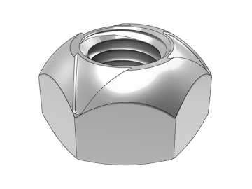 DIN980 V-type face final porca de aperto hexagonal tipo torque de três pontos totalmente em metal