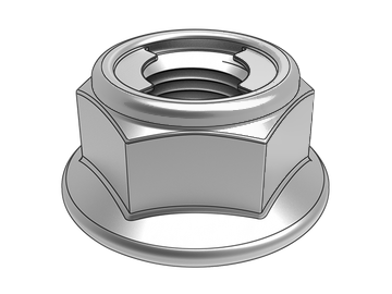 GB6187.2-A Porca de travamento de flange hexagonal totalmente metálica com rosca de passo fino (tipo embreagem)