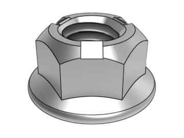 GB6187.1-B Contraporca de flange hexagonal totalmente dobrada em ouro (pressão de três pontos)