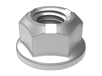 ASME B18.16.6.11 (pressão de três pontos) porcas de trava hexagonais totalmente metálicas (pressão de três pontos)