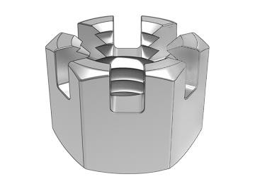 Qual é a resistência mecânica e a capacidade de carga das porcas com fenda hexagonal?